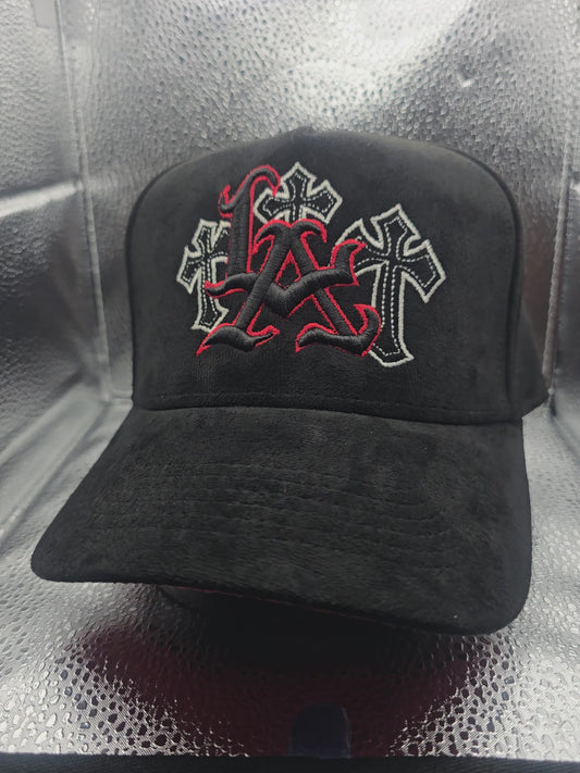 Gorra de gamuza LA 3 cruses