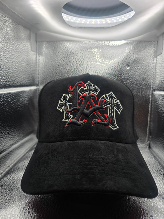Gorra de gamuza LA 3 cruses