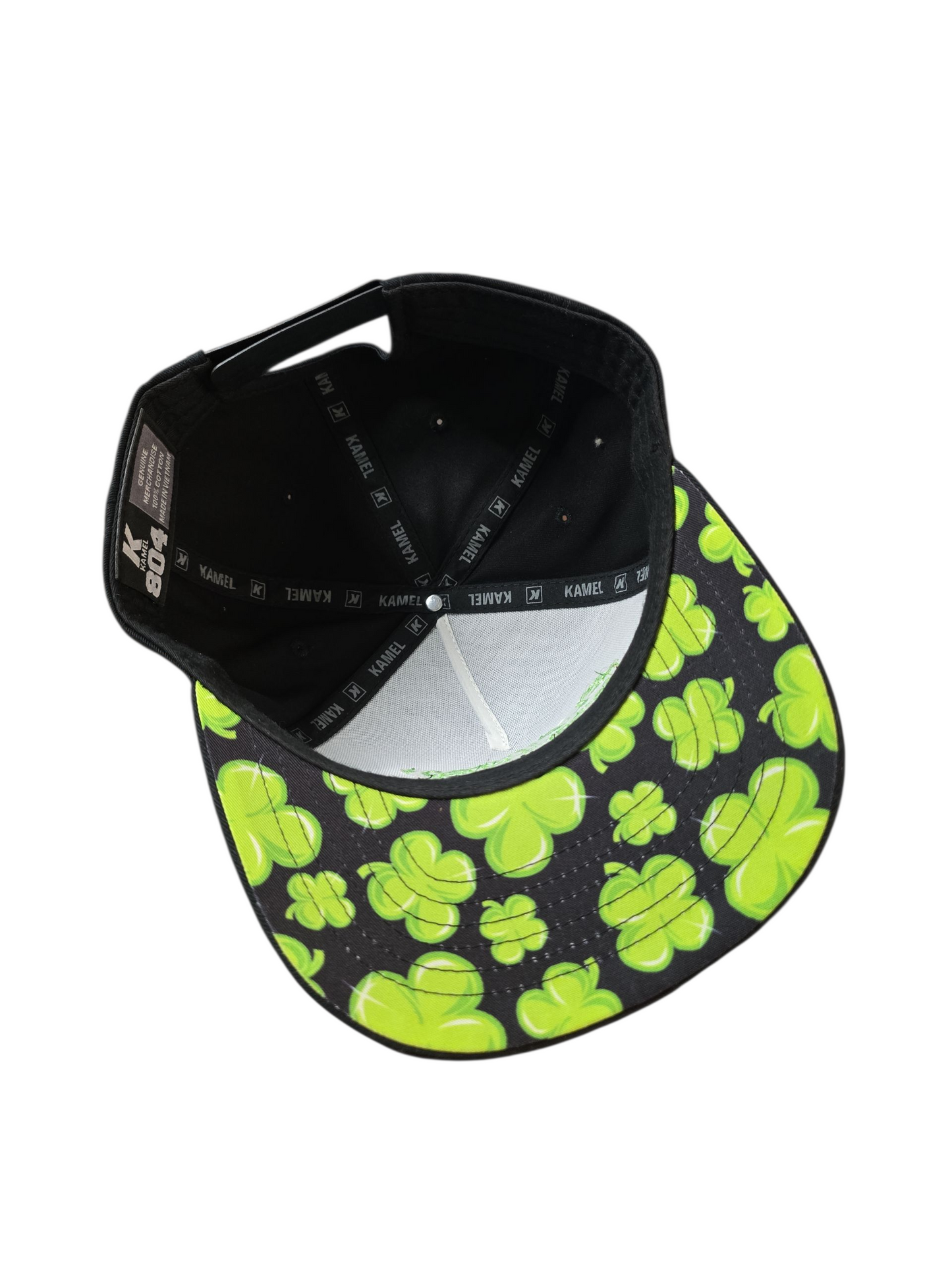 Gorra Kamel 804 El dinero no se vuele a ganar , visera de trébol
